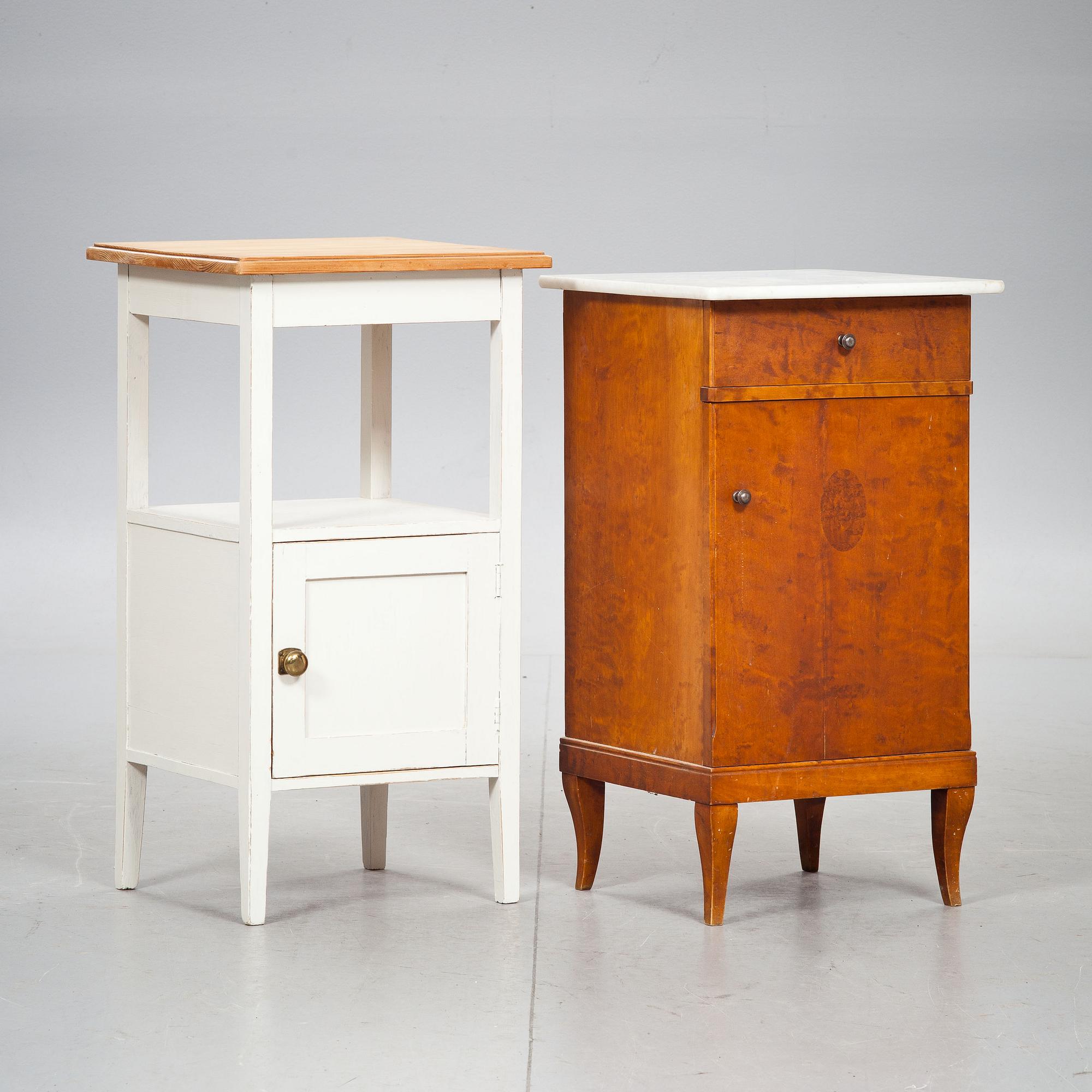 SÄNGBORD, 2 st, 1900-tal.