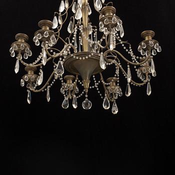 A second half of the 20th century rococo style chandelier.