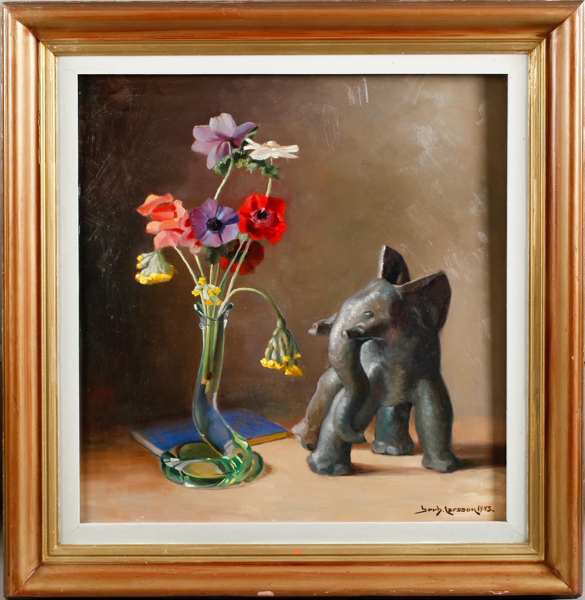 HERB LARSSON, olja på pannå, signerad och daterad 1943.