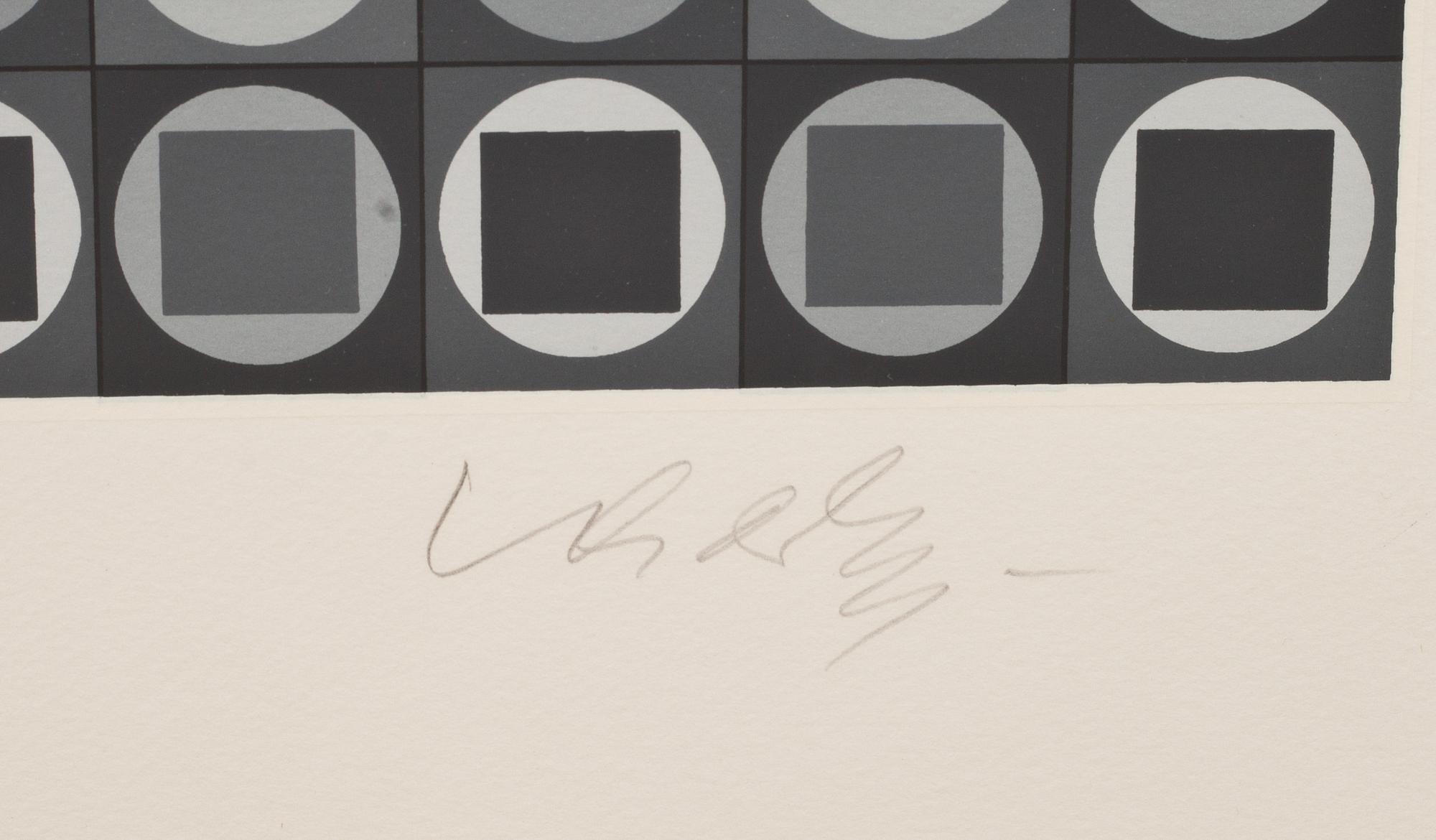 VICTOR VASARELY, färglitografi, signerad och numrerad 211/250.
