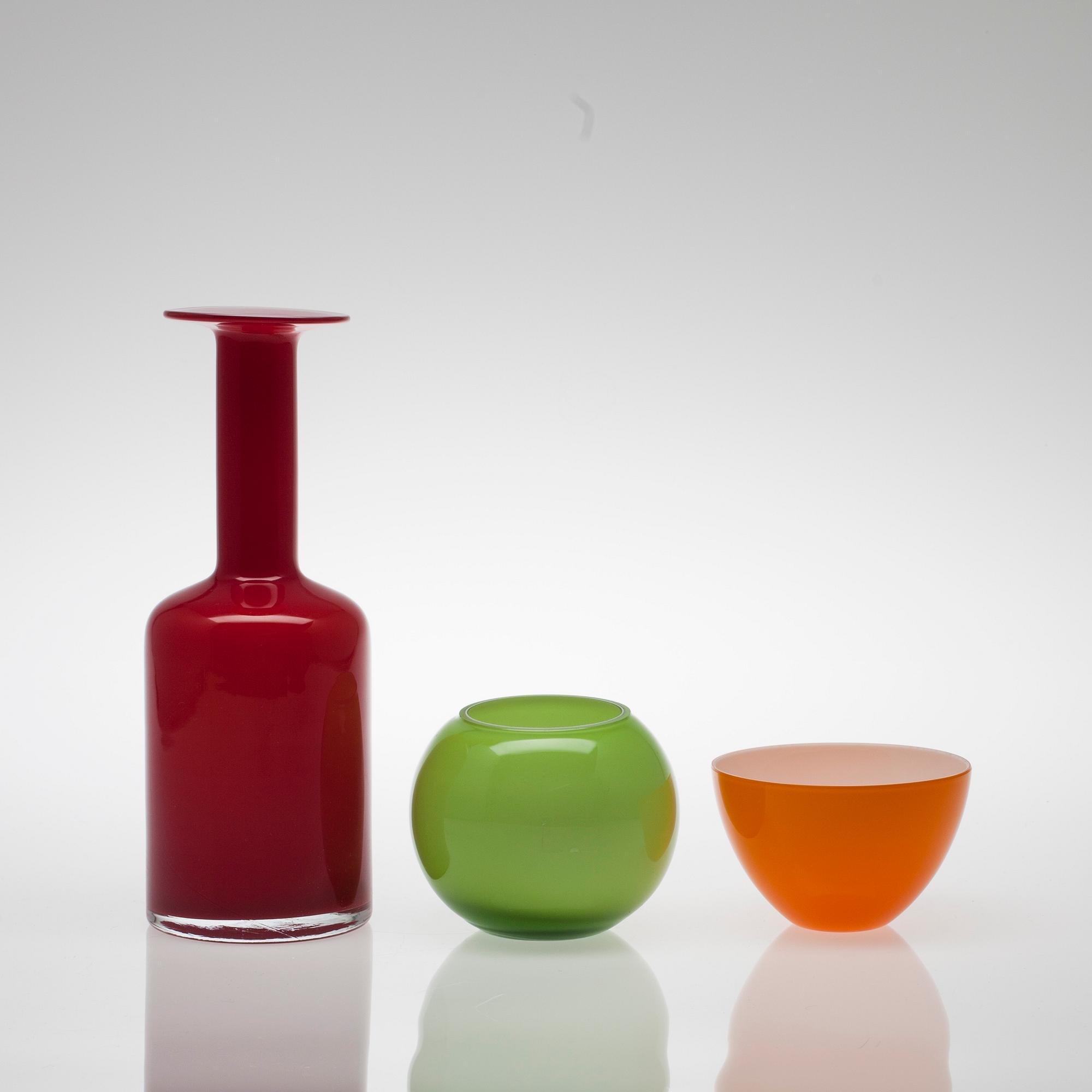 PARTI GLAS, 13 delar, Holmegaard, Danmark.