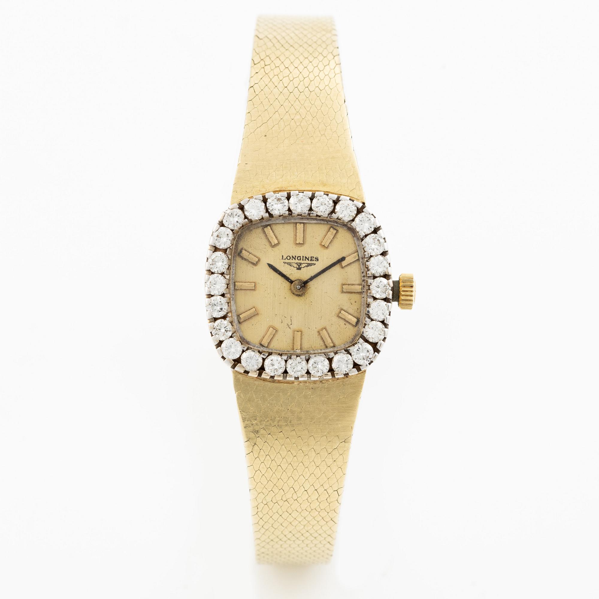 Wristwatch, 14K gold, 20 mm.