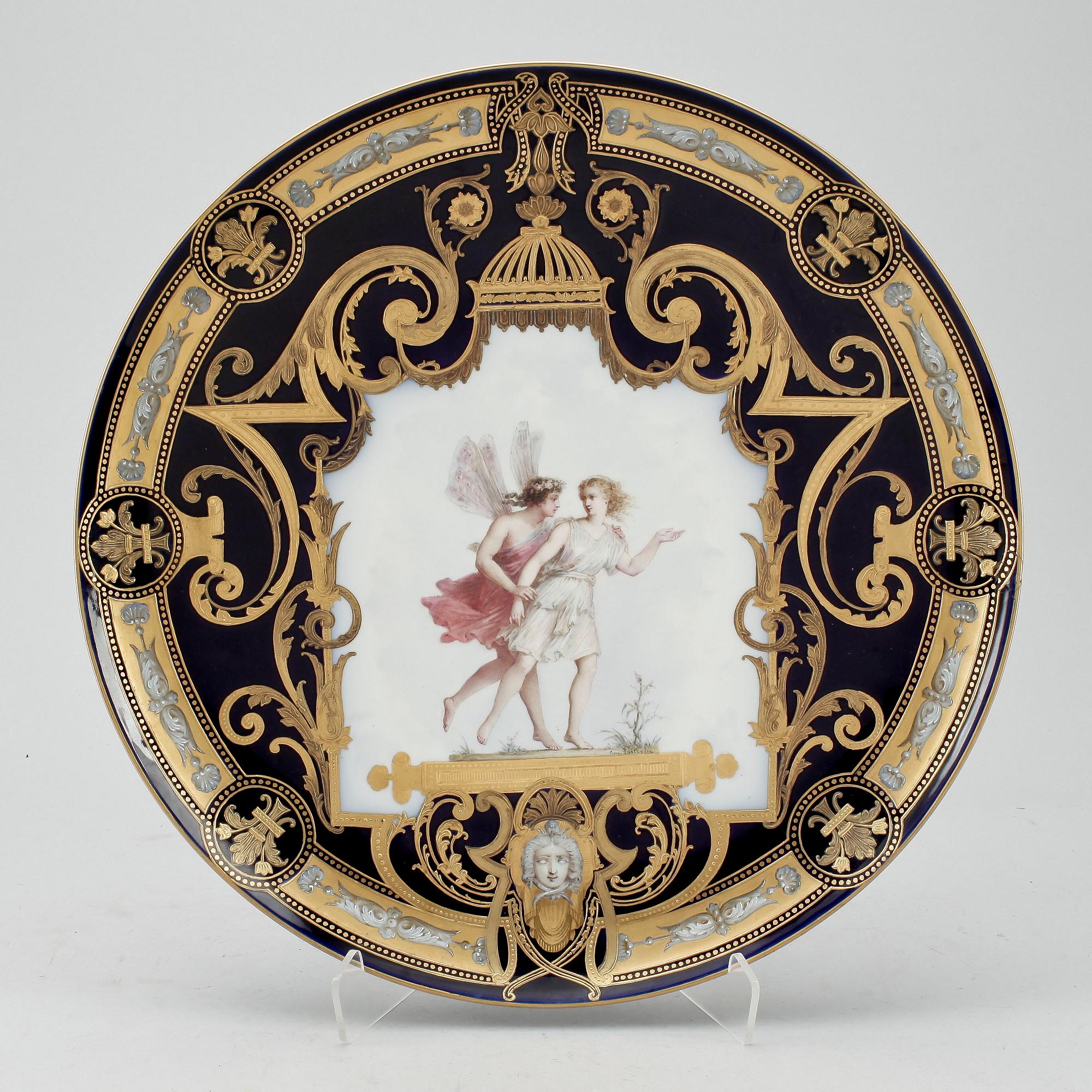 FAT, porslin, möjligen Frankrike, 1900-tal.