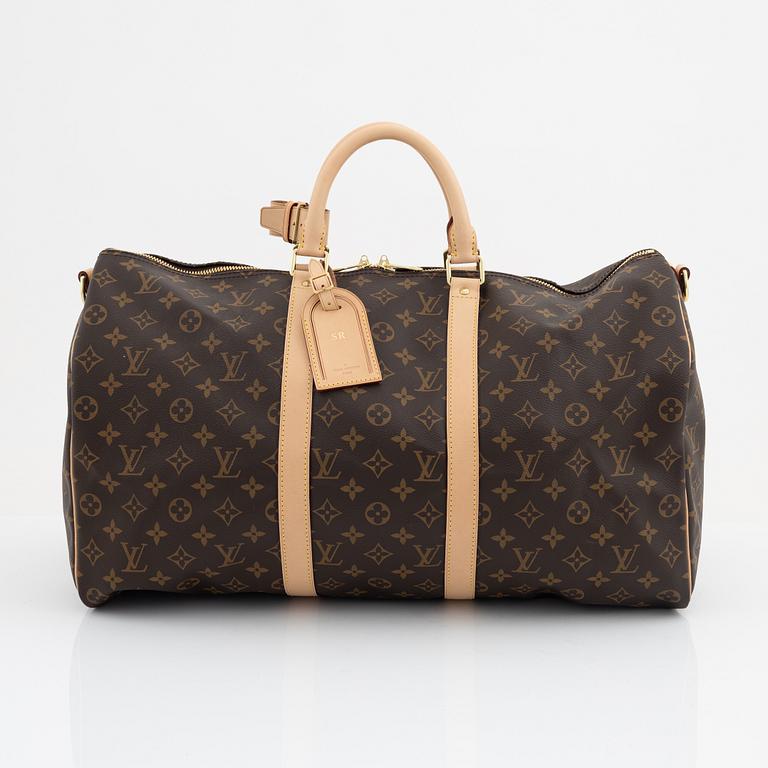 Louis Vuitton, a monogram canvas 'Keepall 50 Bandoulière' weeked bag, 2019.