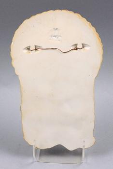 VÄGGPLAKETT, stengods, Lisa Larson för Gustavsberg, 1963.