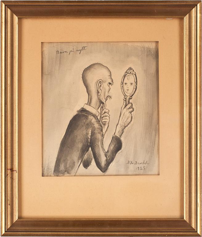 NILS VON DARDEL, lavering, sign o dat 1925.