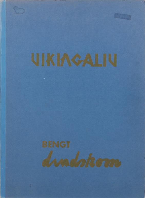 BENGT LINDSTRÖM, mapp med 5 litografier "Vikingaliv", sign o numr 21/200.