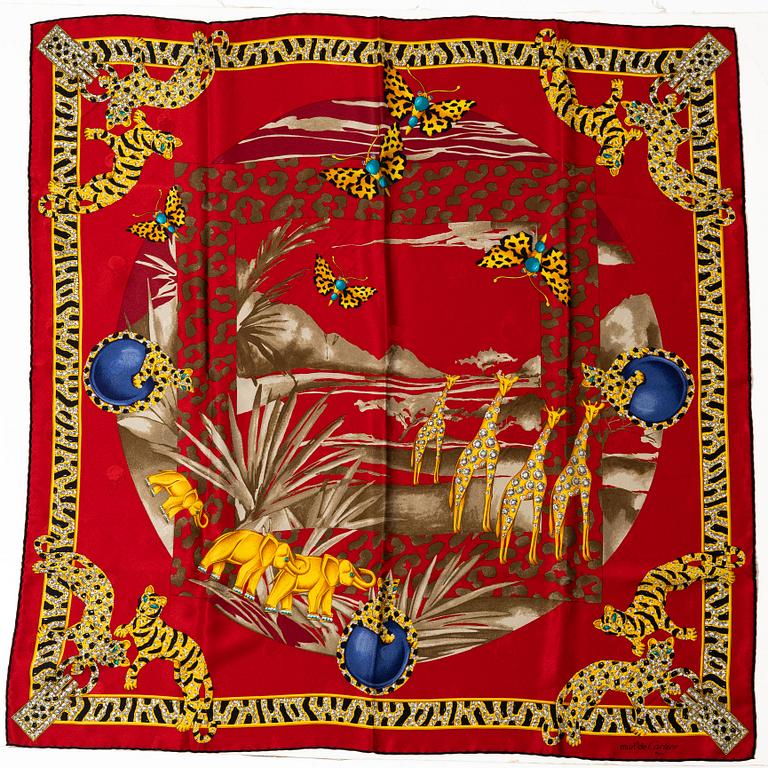 Cartier, a 'Savane Africaine' scarf.