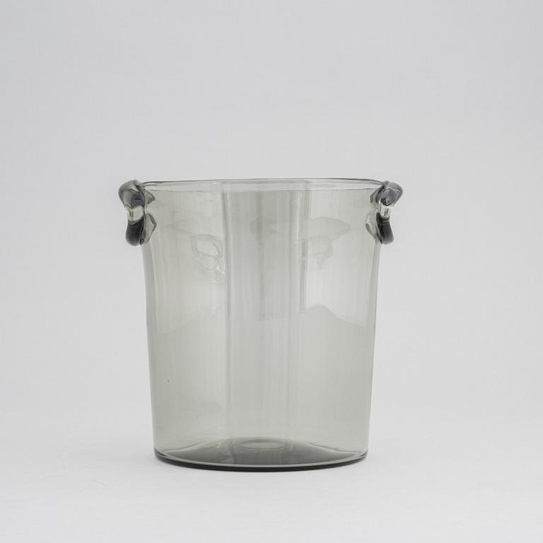 Nils Landberg, a glass champagne/wine cooler, Orrefors, 1950s.