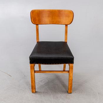 A set of eight Danish 1940/50s chairs.