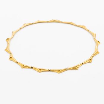 Zoltan Popovits, necklace, 18k gold, for Lapponia, Finland 1996.