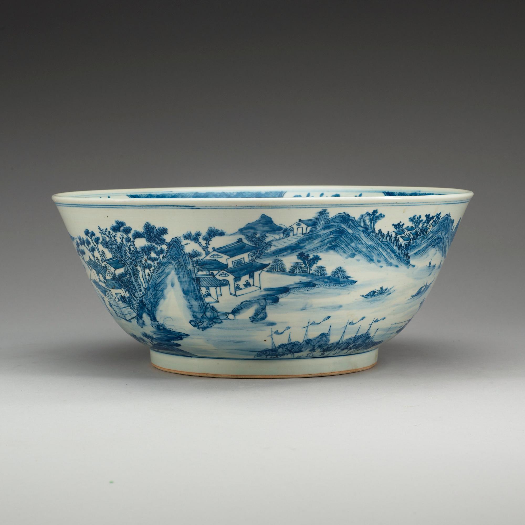 SKÅL, porslin. Qing dynastin, 1800-tal.