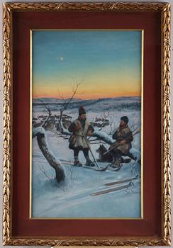 Johan Tirén, JOHAN TIRÉN, watercolour, body colour and heightening white on paper, signed Joh. Tirén.