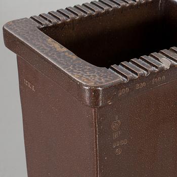 A CERAMIC STORAGE CONTAINER FROM HÖGANÄS, first half of the 20th century.