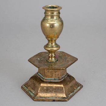 LJUSSTAKE, mässing, barock.