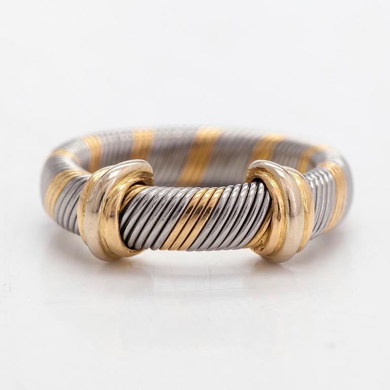 Cartier, ring, "Aurore",  18K guld och stål.