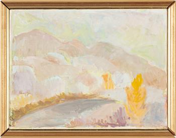 Siri Meyer, oil on canvas, signed and dated -80.
