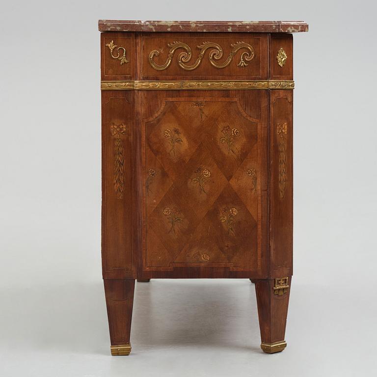 A Gustavian commode by J Hultsten (master in Stockholm 1773-1794).