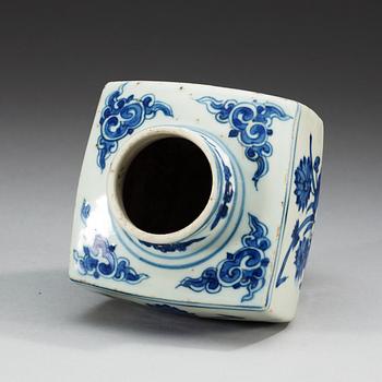 A blue and white jar, Ming dynasty with hall mark.