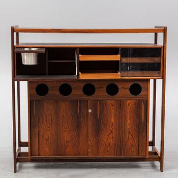 KNUD BENT, a rosewood bar from Dyrlund, Denmark, 1960's/70's.