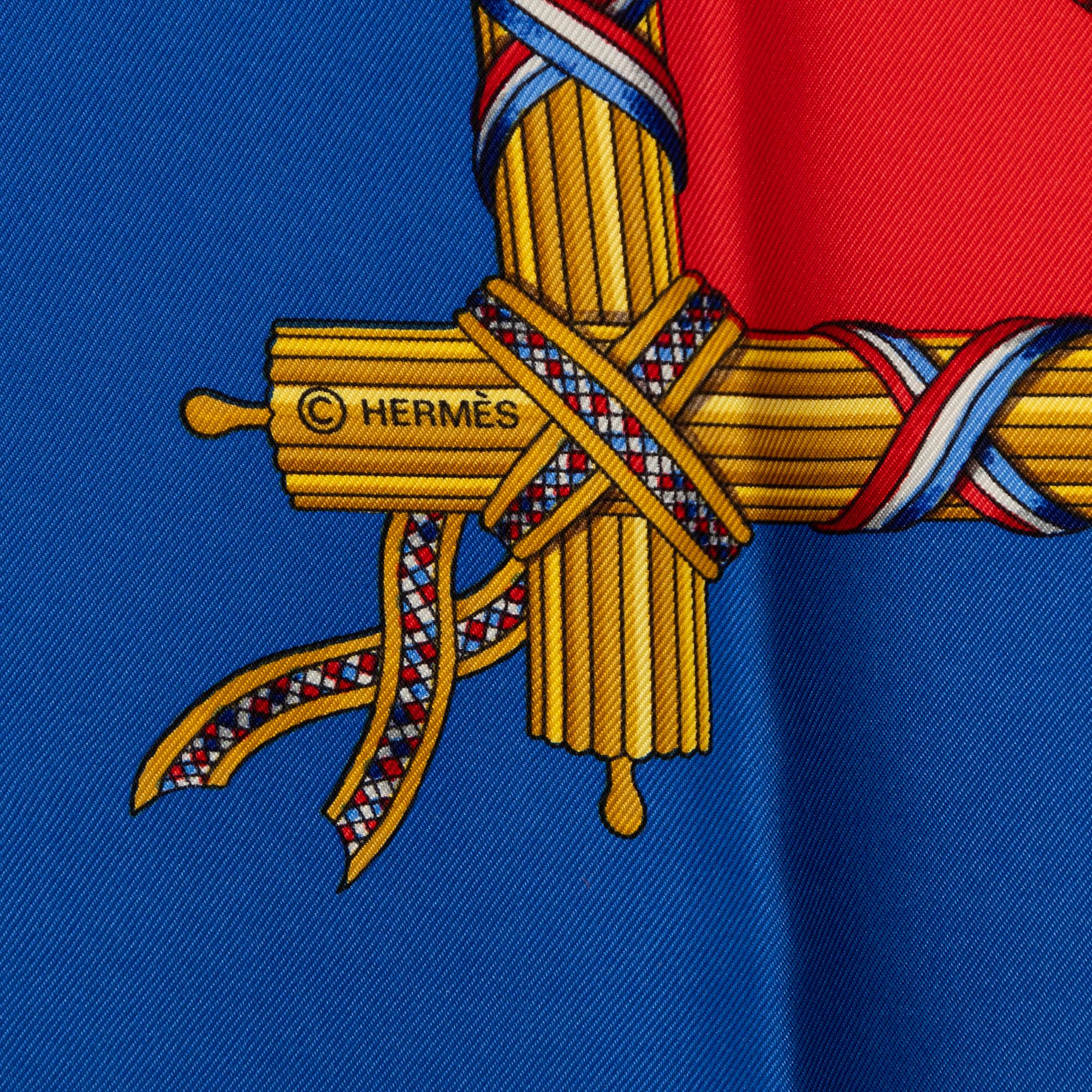 Hermès, scarf, "1789 Liberty Equality Fraternity".