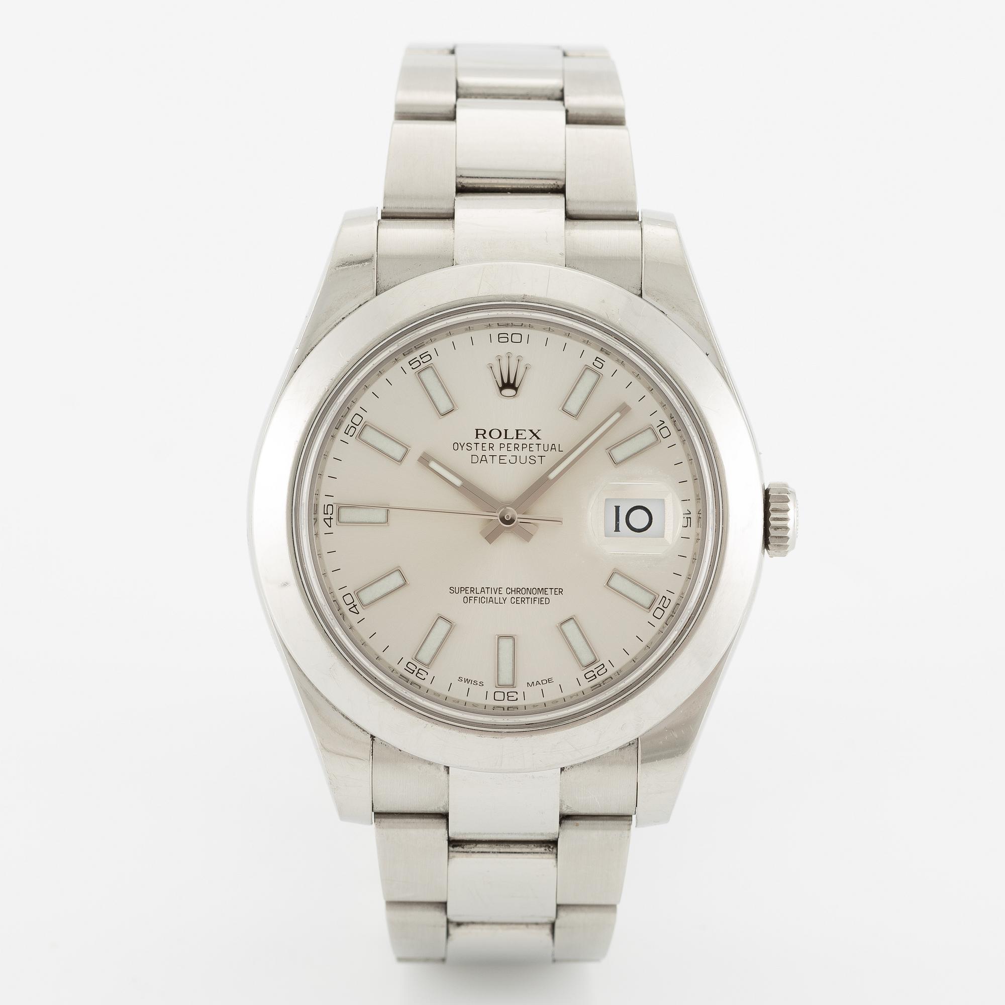 Rolex, Datejust II, wristwatch, 41 mm.