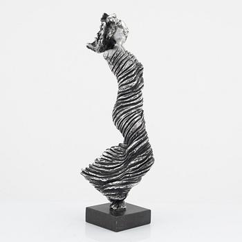 Frank Olsson, an aluminum sculpture, signed.