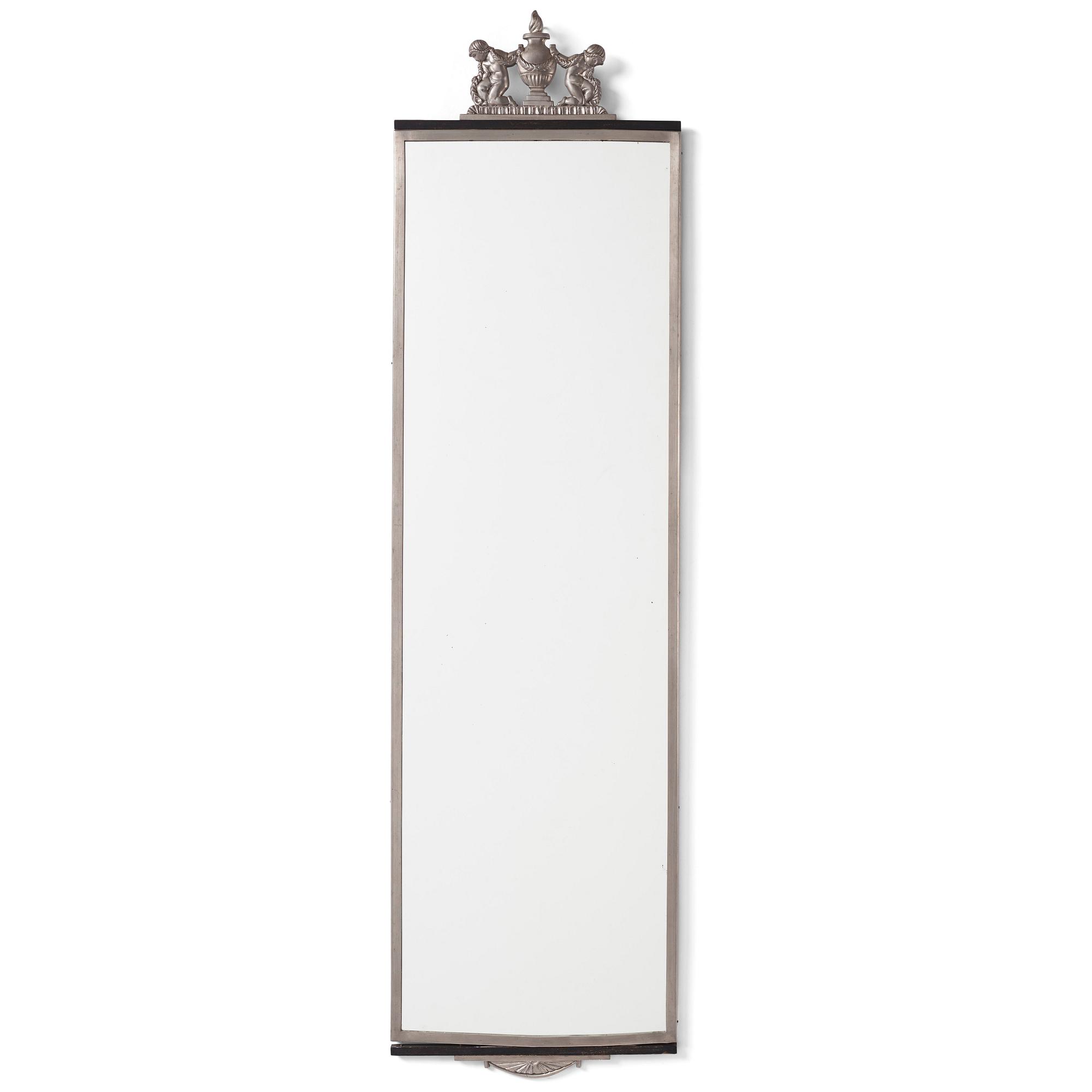 Oscar Antonsson, a Swedish Grace pewter framed mirror, Ystad Tenn, Sweden 1932.