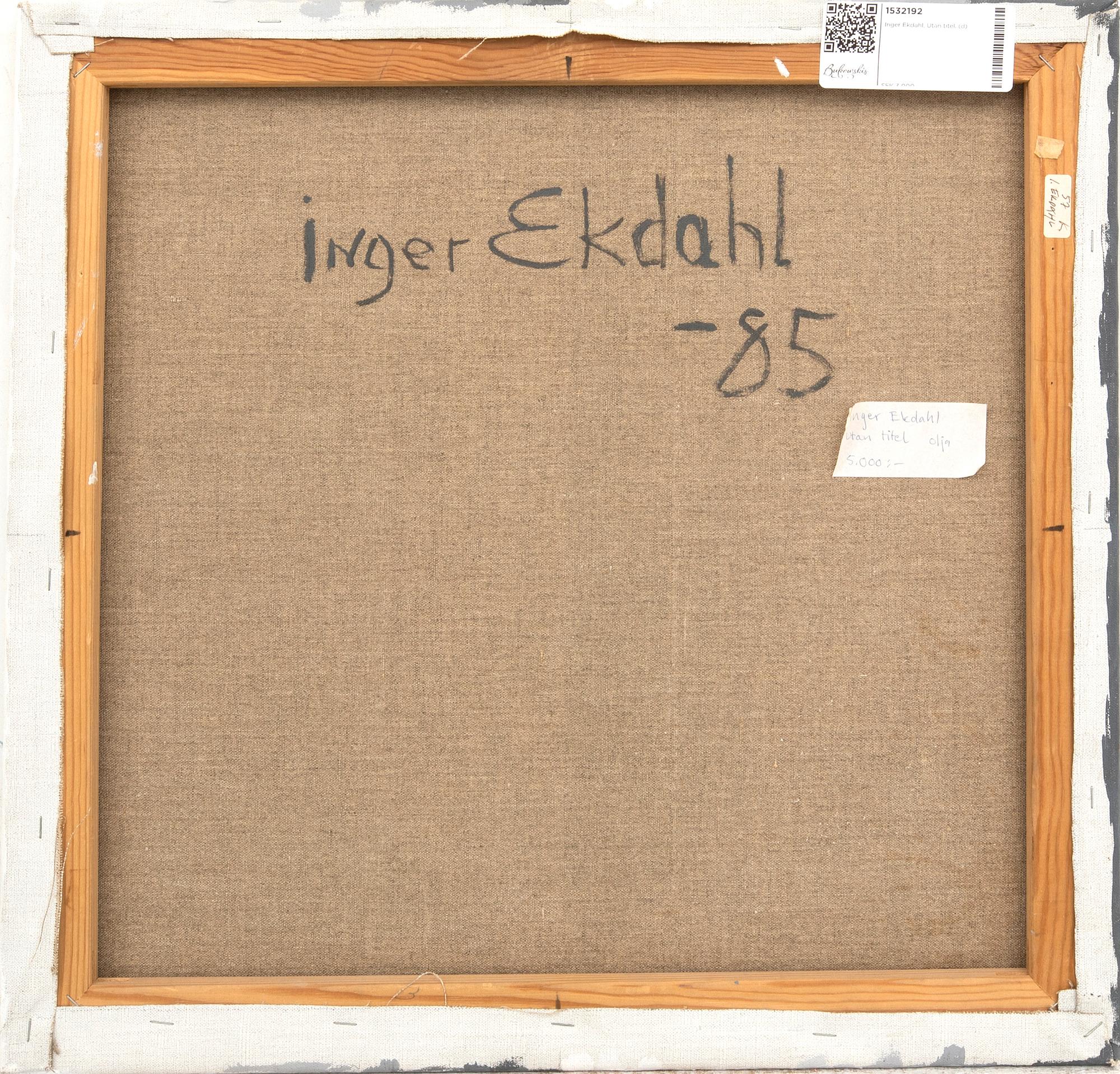 Inger Ekdahl, Untitled.