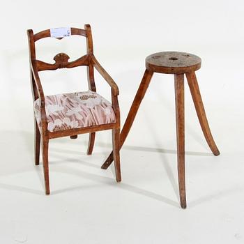 BARNSTOL. 1800-talets mitt.