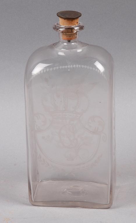 FLASKA, glas. 1800-talets första hälft.
