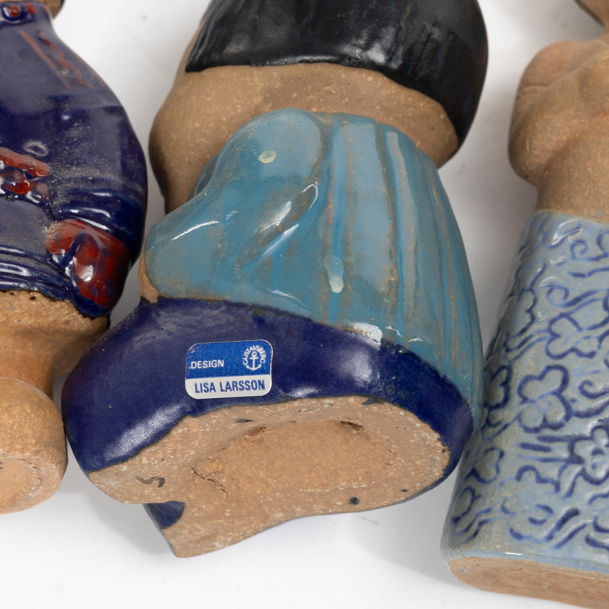 Lisa Larson, Seven figurines, Gustavsberg.