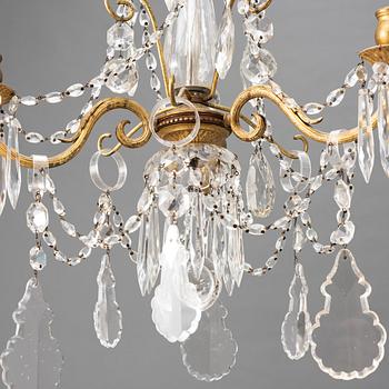 A chandelier, turn of the century 1900.