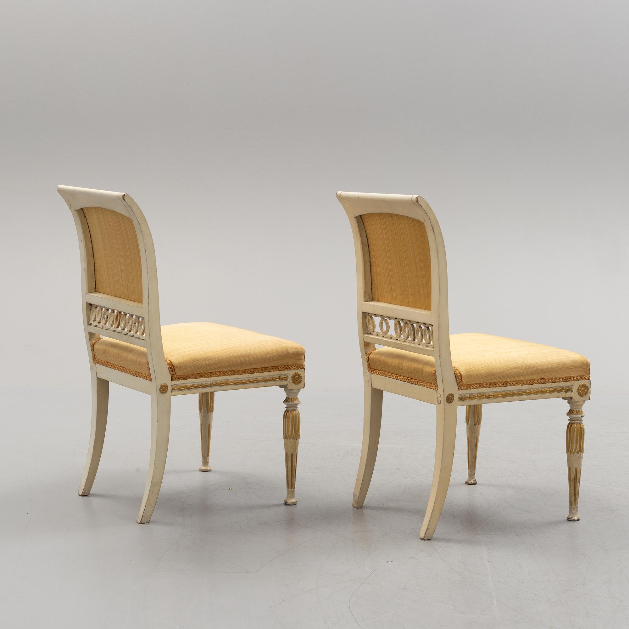 STOLAR, ett par, sengustavianska.