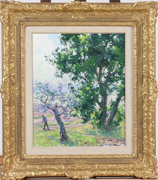 OLLE HJORTZBERG, olja på duk, sign.