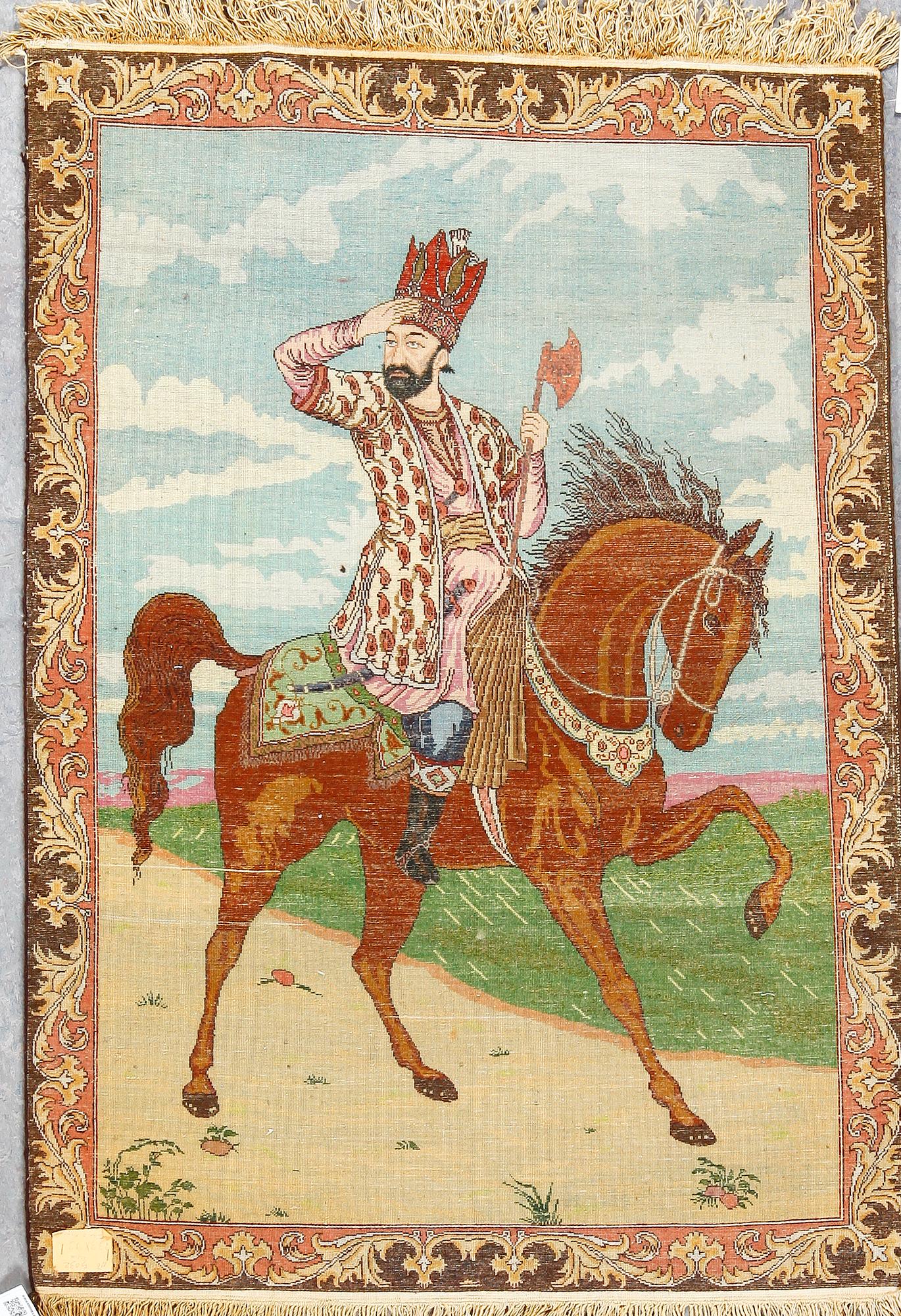 MATTA, semiantik/old, Persisk figural, ca 194x93 cm.