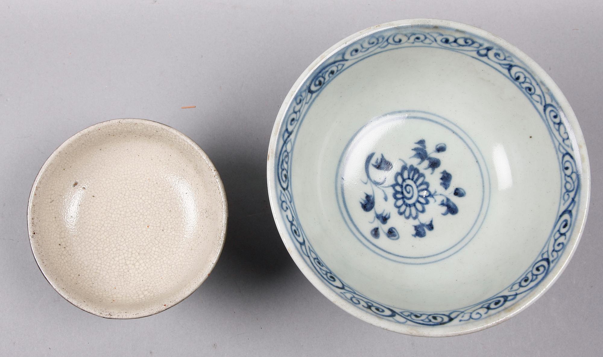 SKÅLAR, 2 st, keramik, Kina.