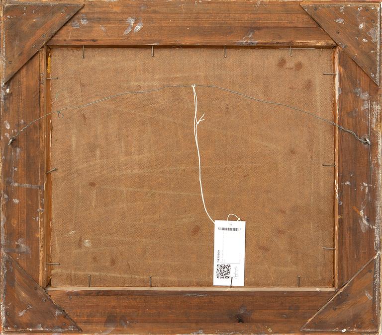 Nils Tydén, olja på pannå signerad.