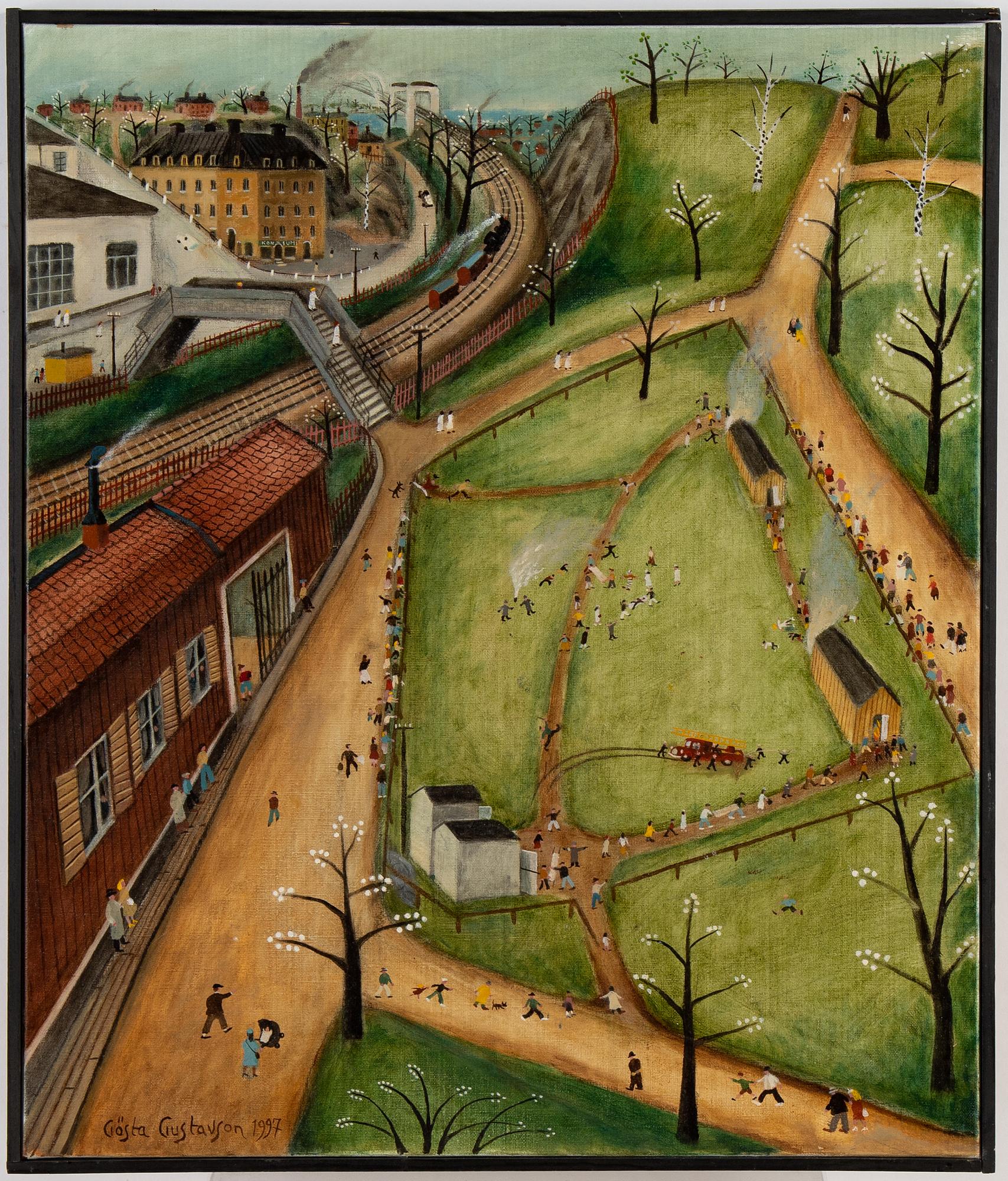 Gösta Gustavson, oil on canvas, signed and dated 1997.