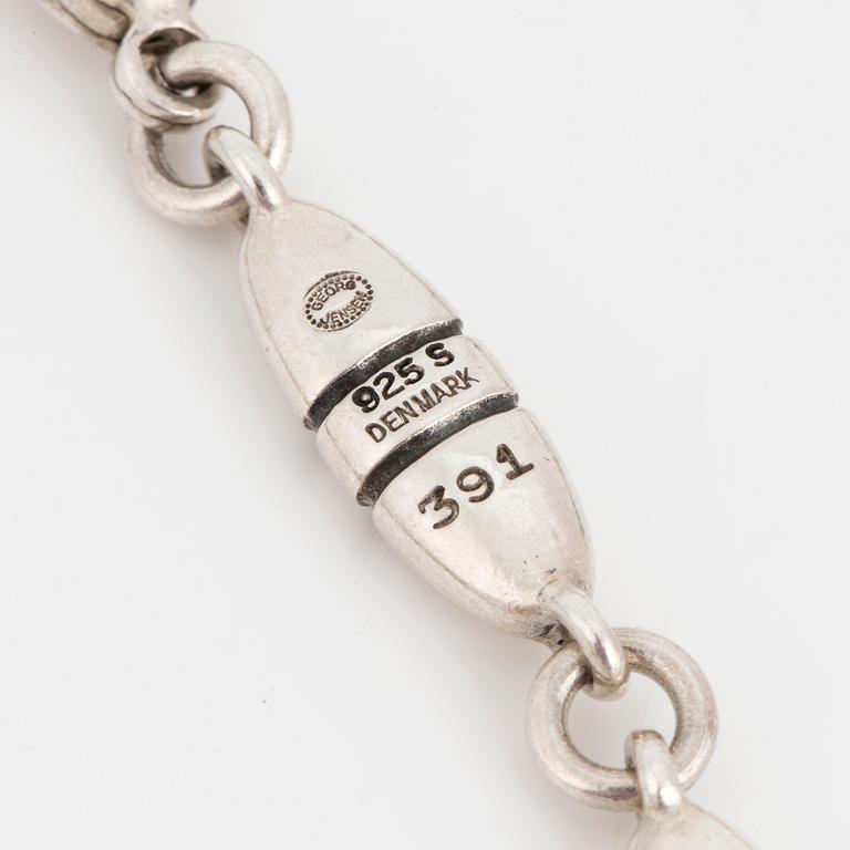 GEORG JENSEN, necklace, sterlingsilver. After 1945.