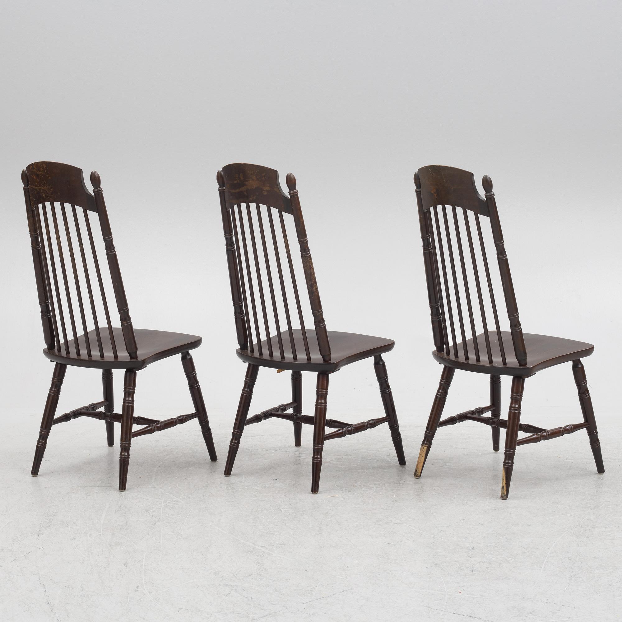 Three Chairs, model Nesto A10, Nesto, Nässjö Stolfabrik.