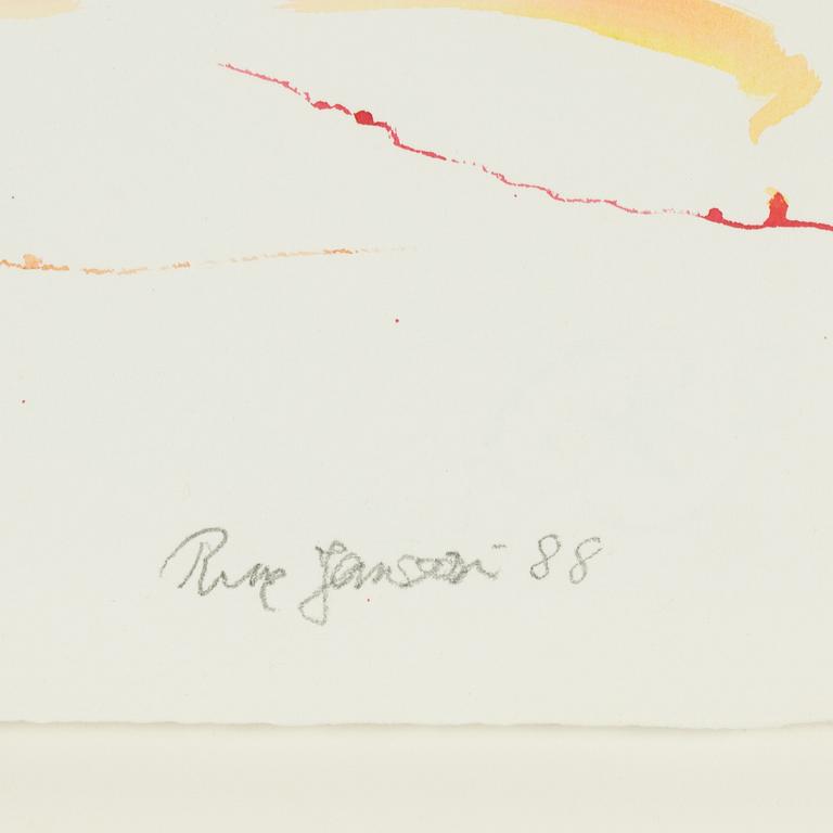 Rune Jansson, akvarell, signerad och daterad -88.