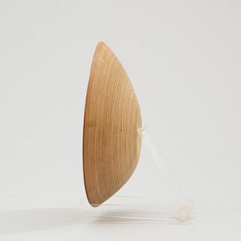 A Tapio Wirkkala aeroplan veneer dish, Finland 1950's.