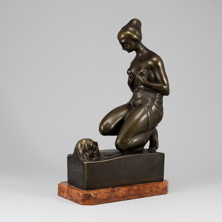 ANTON GRATH, sculpture, bronze, signed.