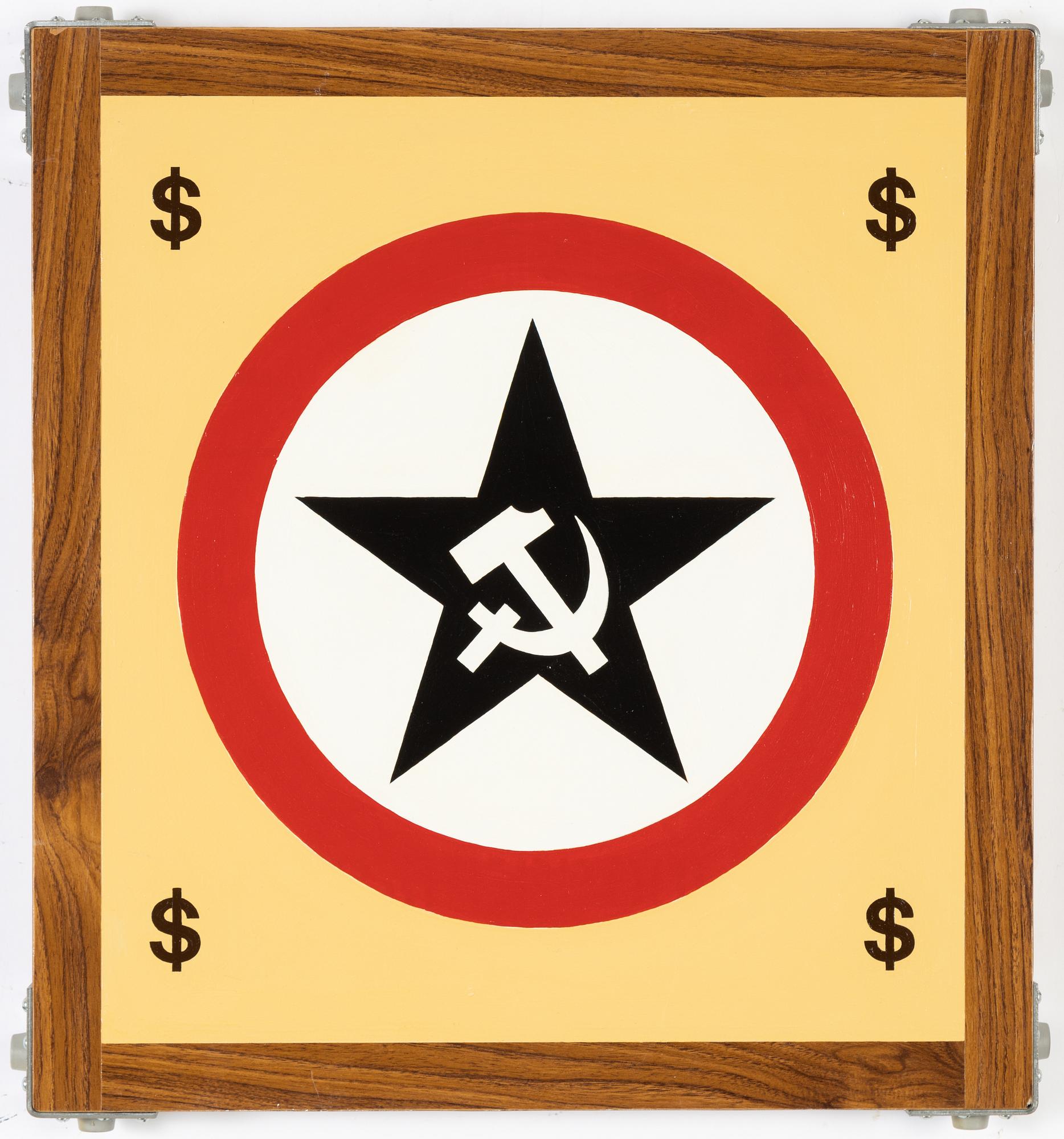 Stefan Karlsson, blandteknik på pannå, signerad och daterad 1989 a tergo.