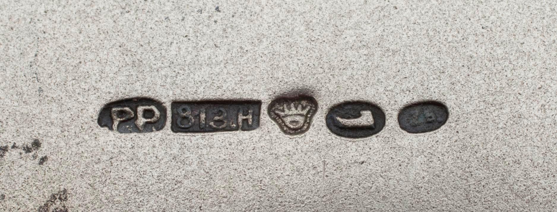 AFTONVÄSKA, 813 silver, guld. P. Pakkanen Helsingfors 1929. Vikt 237 g.