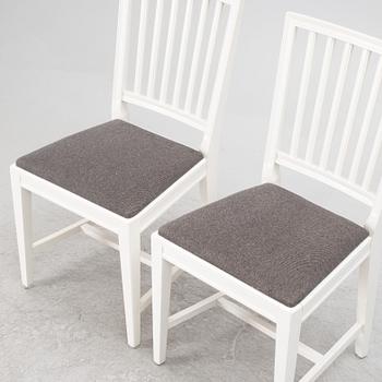 Chairs, 8 pcs, Leksand model, late 20th century.