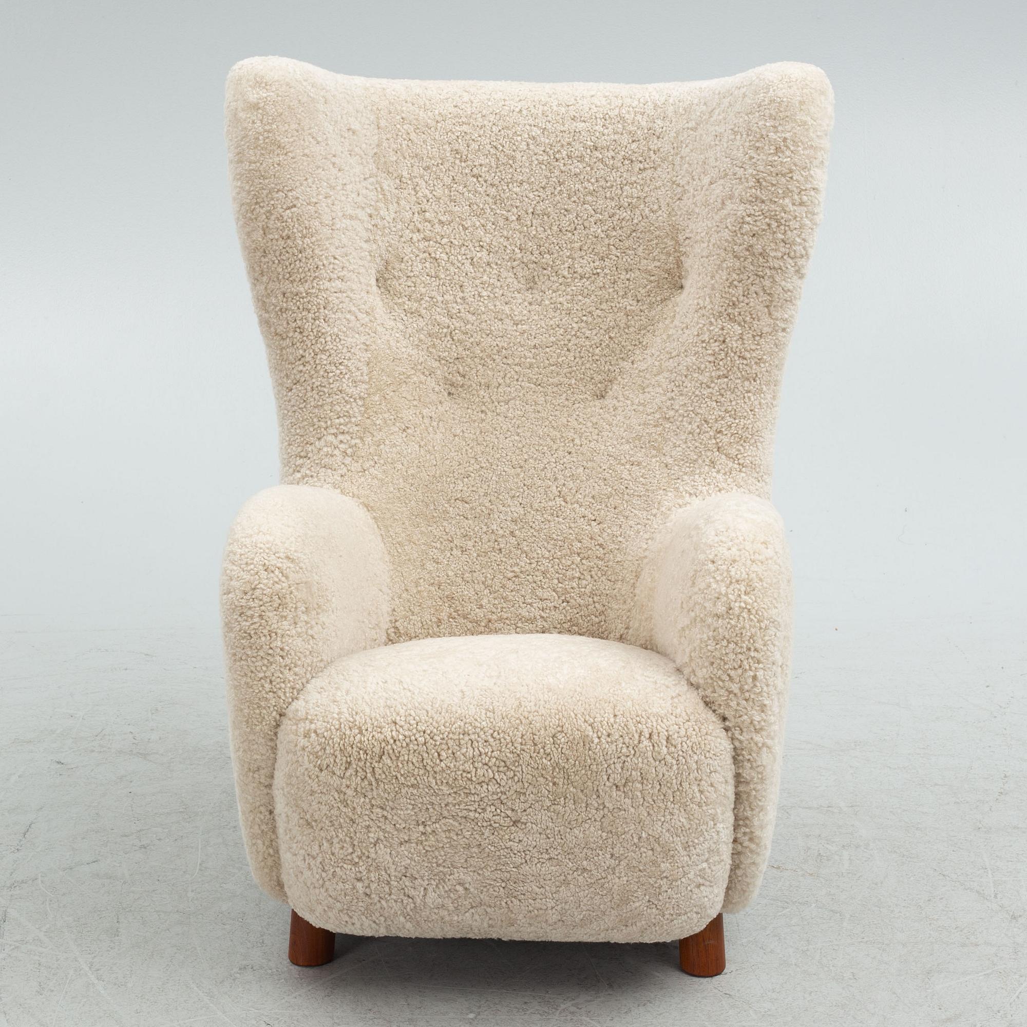 Mogens Lassen, attributed to, armchair, Denmark, 1940's.