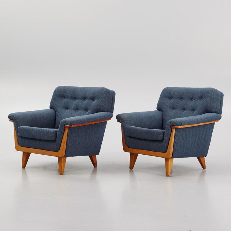 Andersson Brothers, Armchairs, a pair, mid-20th century.