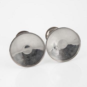Atelier Borgila, A pair of sterling silver candlesticks from Borgila, Stockholm 1967.